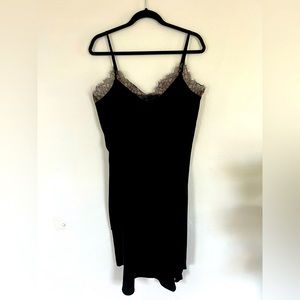 BCBGMAXAZRIA black slip dress. Size L